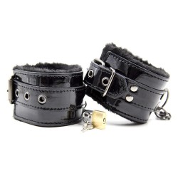 fur lined wrist and ankle cuffs